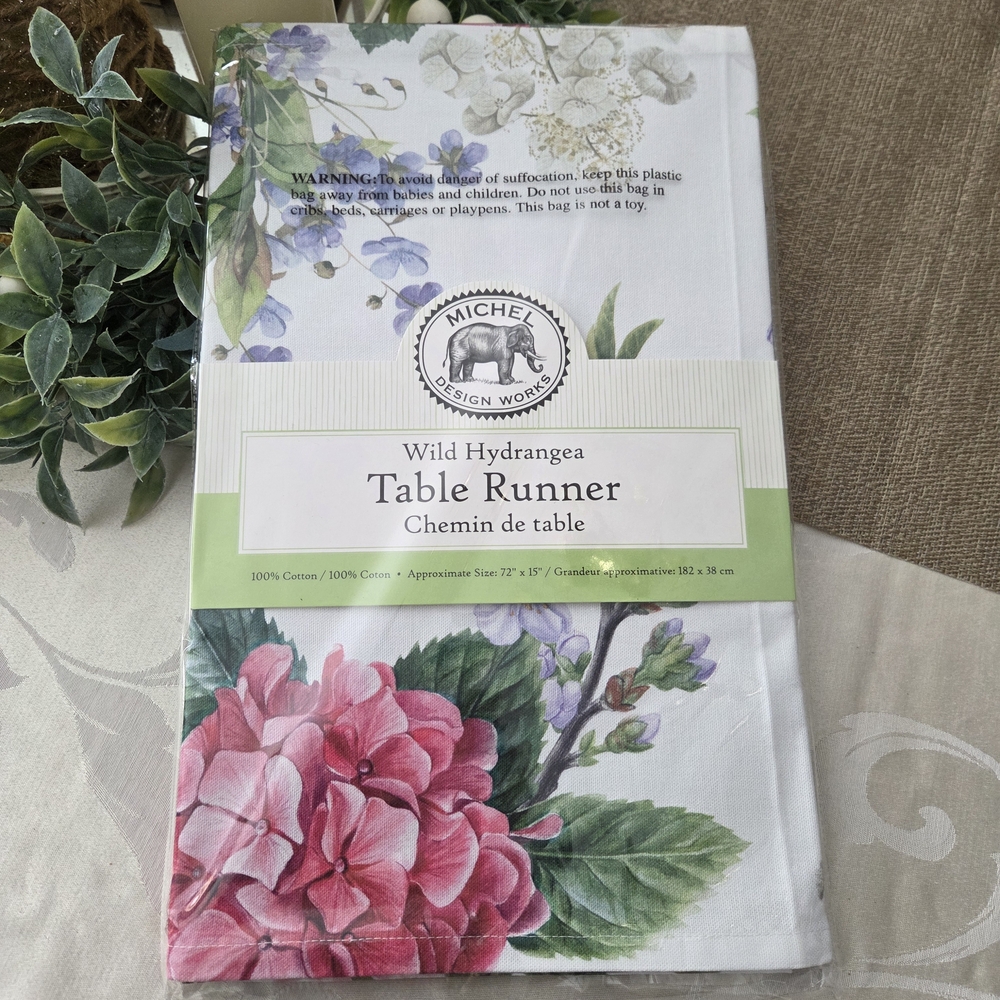Michel Design Works Floral Table Runner